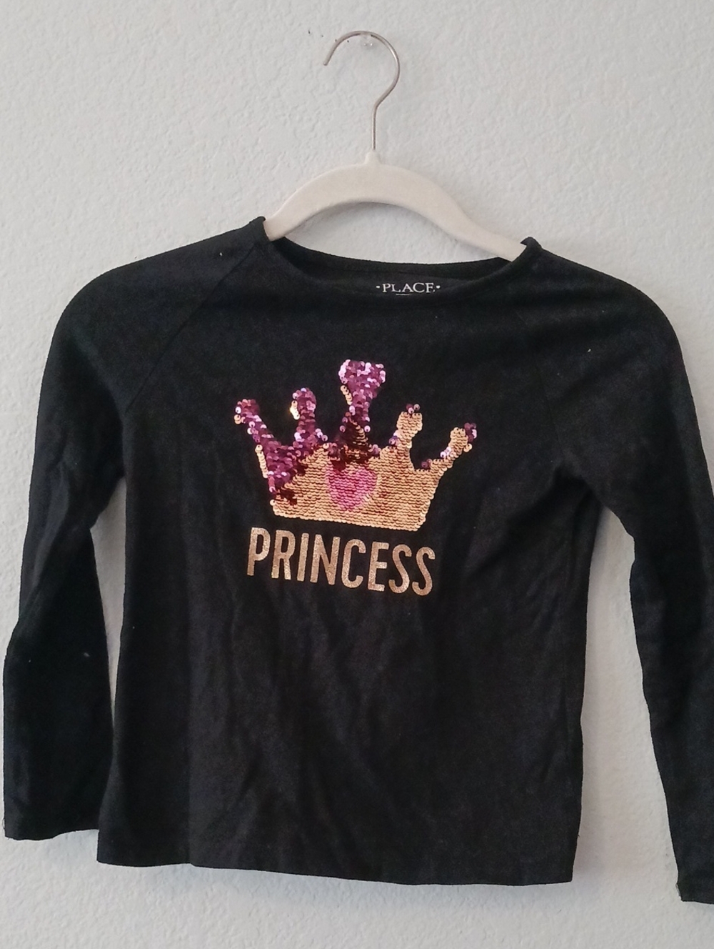 🔴10/$13❗️SALE❗️The Children's Place Black 'Princess' Sequin Top